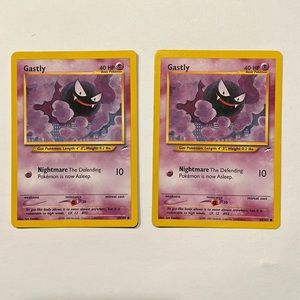 (LOT OF 2) Gastly (65/105) [Neo Destiny 1st Edition] Pokémon Cards